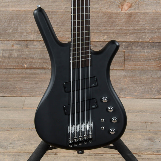 Warwick RockBass Corvette Multiscale 5-String Solid Black Satin Bass Guitars / 5-String or More