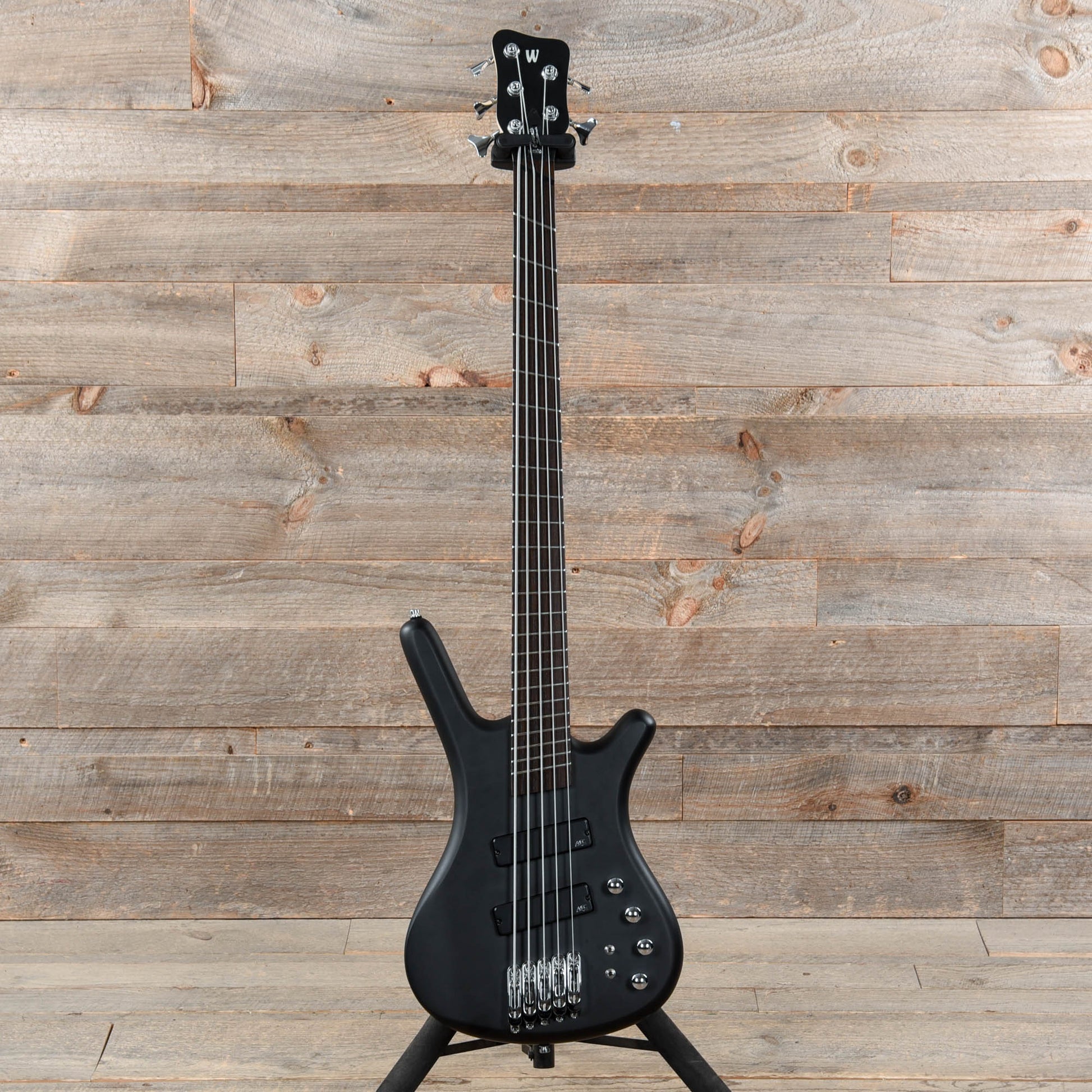 Warwick RockBass Corvette Multiscale 5-String Solid Black Satin Bass Guitars / 5-String or More