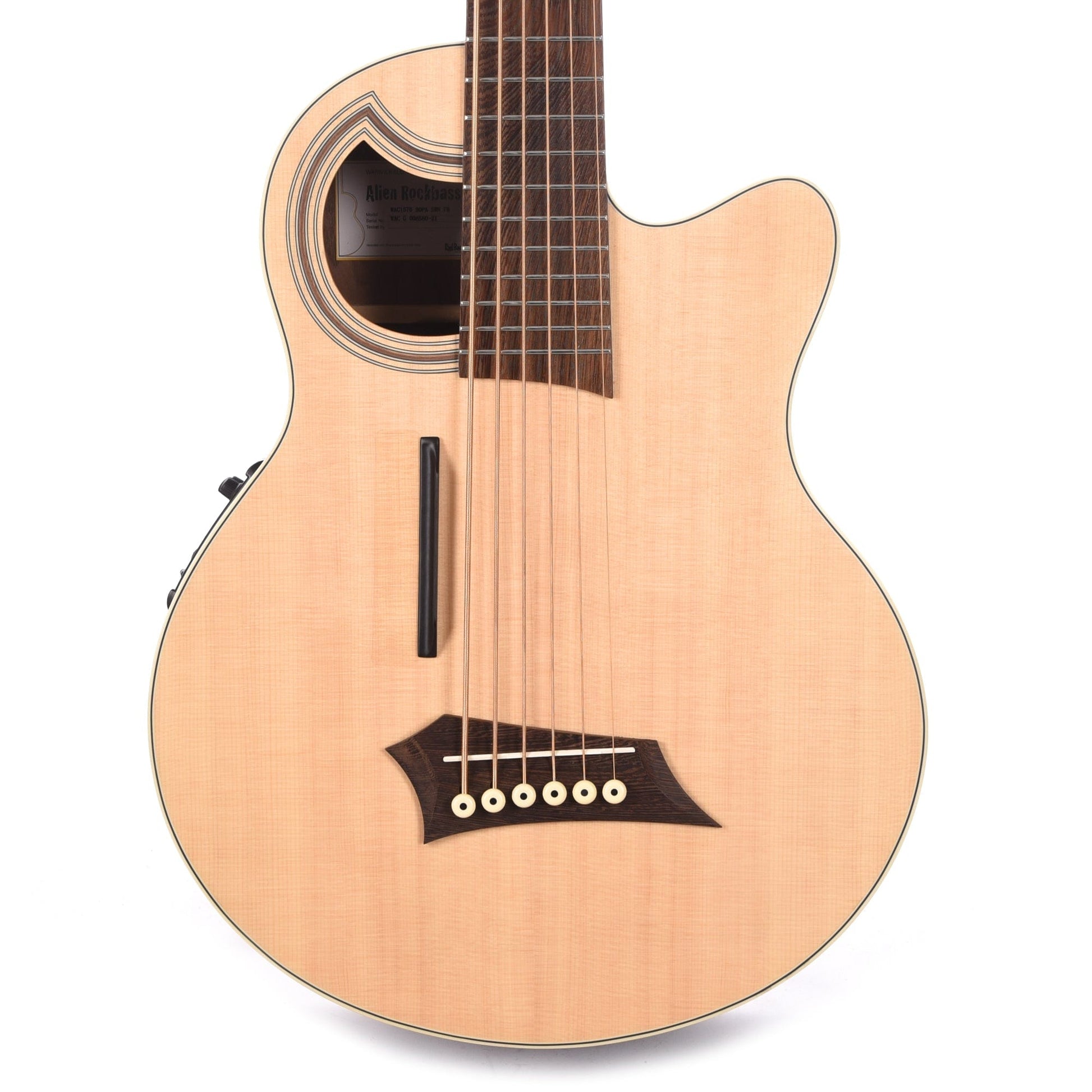 Warwick RockBass Alien Deluxe 6-String Natural Transparent Satin Bass Guitars / Acoustic Bass Guitars