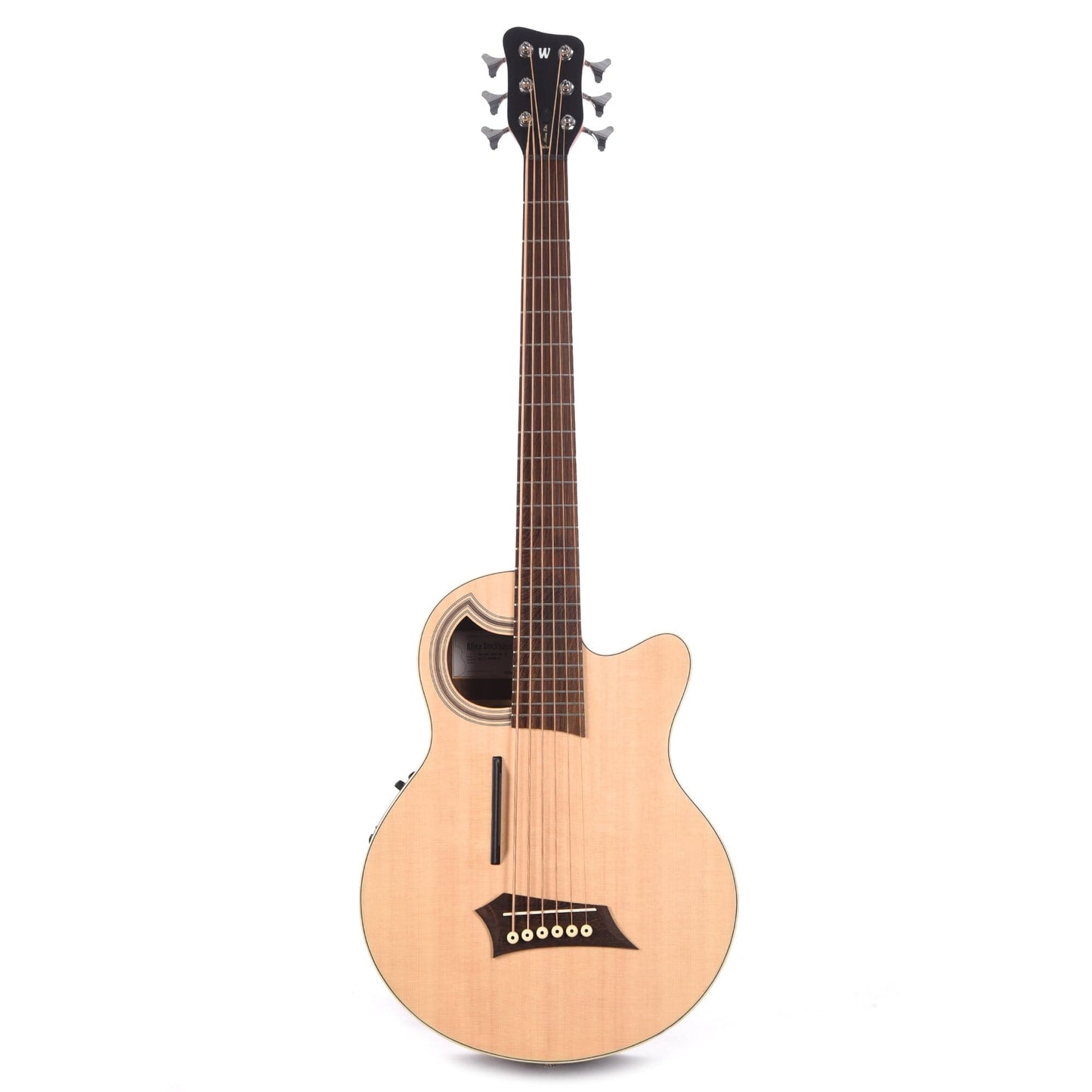 Warwick RockBass Alien Deluxe 6-String Natural Transparent Satin Bass Guitars / Acoustic Bass Guitars