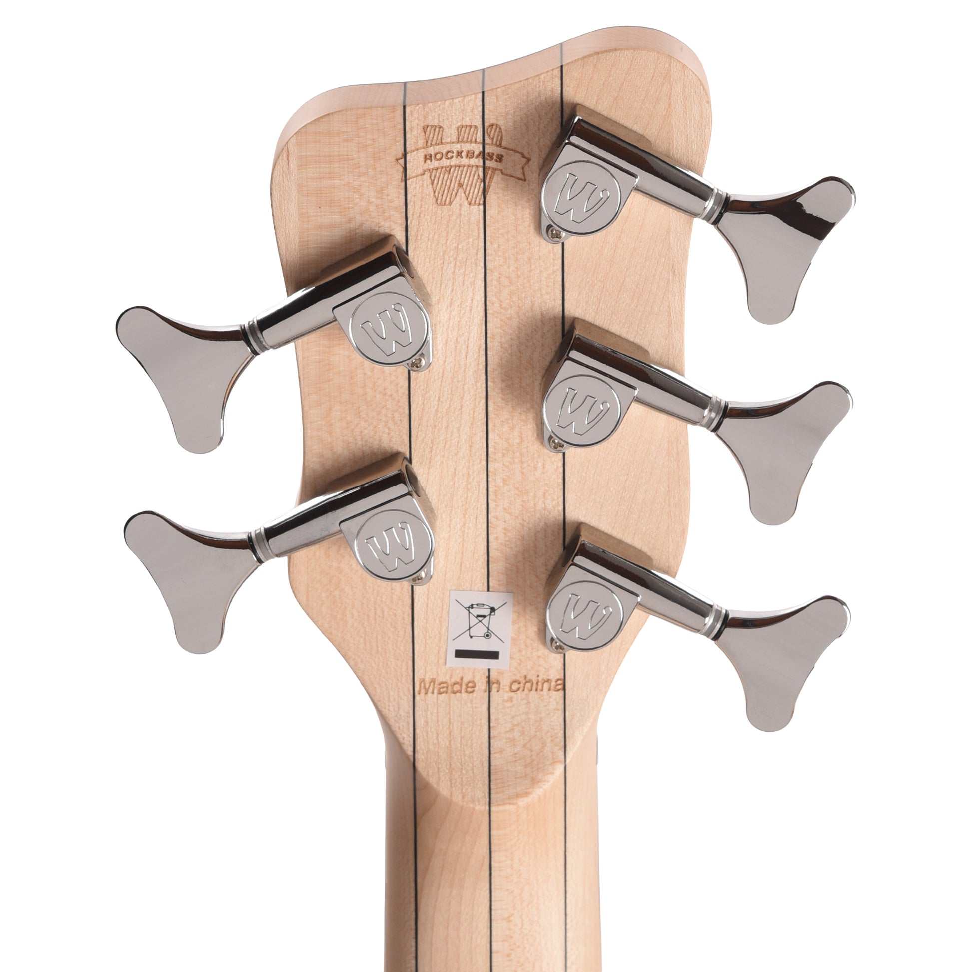 Warwick RockBass Corvette Premiuim 5-String Bass Natural Transparent High Polish Bass Guitars