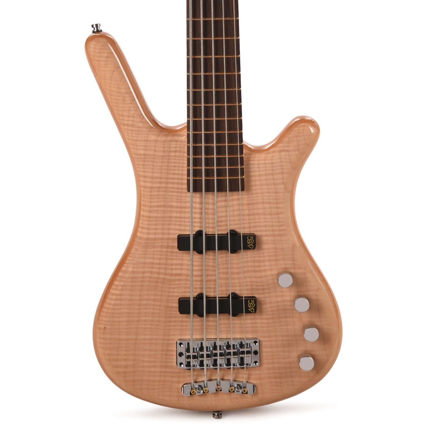 Warwick RockBass Corvette Premiuim 5-String Bass Natural Transparent High Polish Bass Guitars