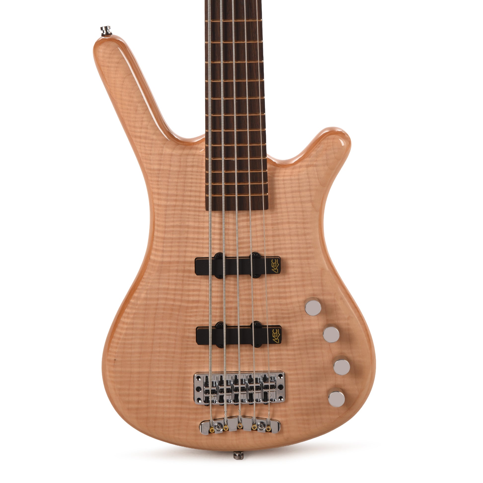 Warwick RockBass Corvette Premiuim 5-String Bass Natural Transparent High Polish Bass Guitars
