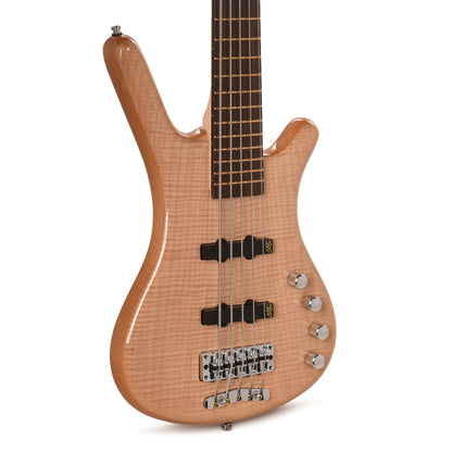 Warwick RockBass Corvette Premiuim 5-String Bass Natural Transparent High Polish Bass Guitars