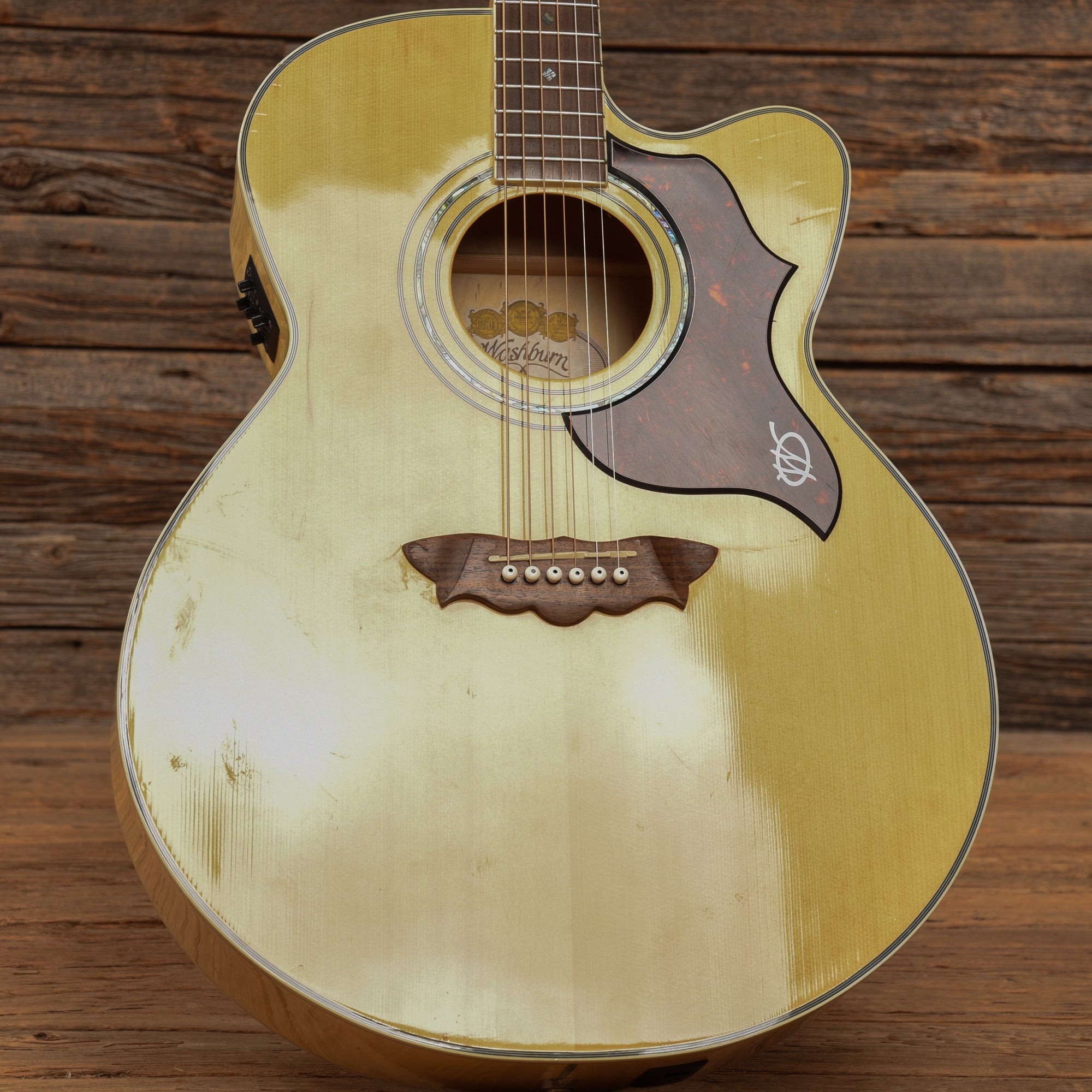 Washburn J28SCE DL Natural 2004 Acoustic Guitars / Jumbo