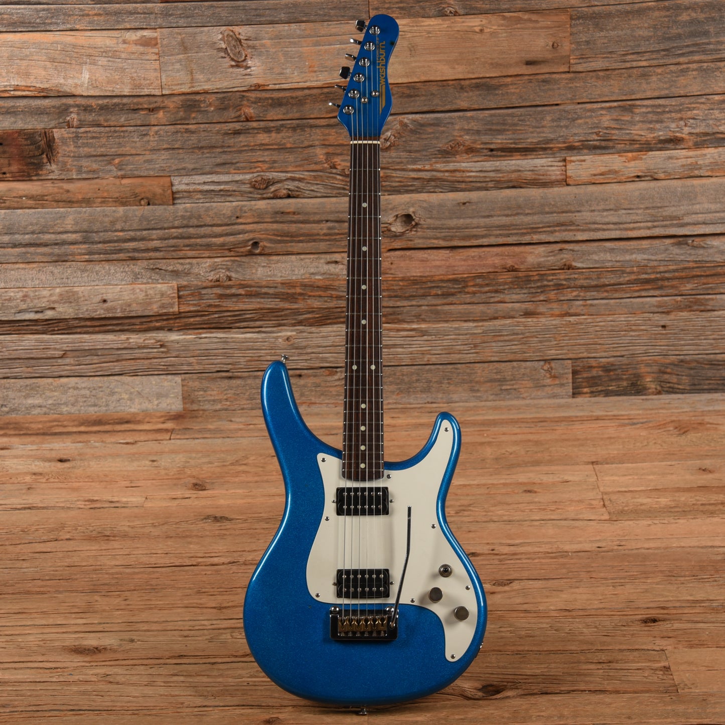Washburn Force 3 Blue Sparkle 1980s Electric Guitars / Solid Body