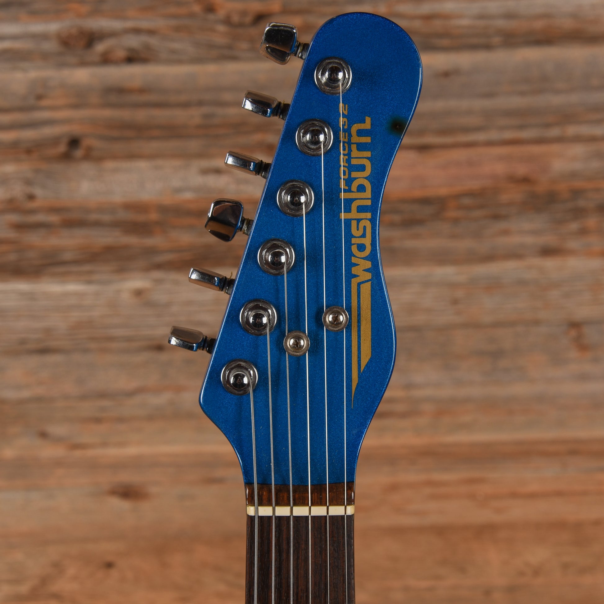 Washburn Force 3 Blue Sparkle 1980s Electric Guitars / Solid Body