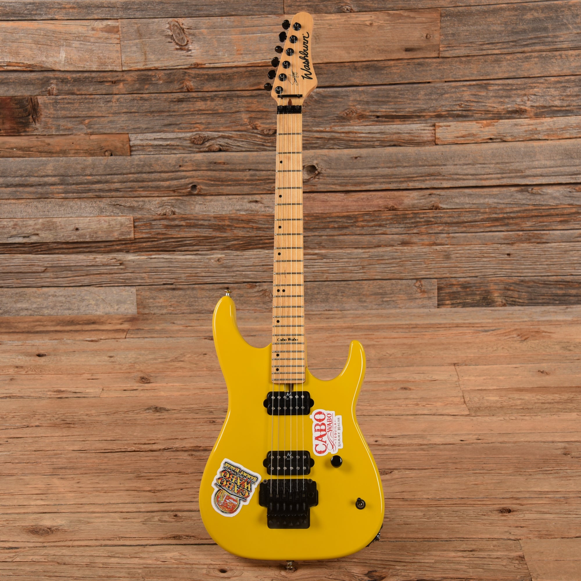 Washburn MG-810 Sammy Hagar Cabo Wabo Yellow Electric Guitars / Solid Body