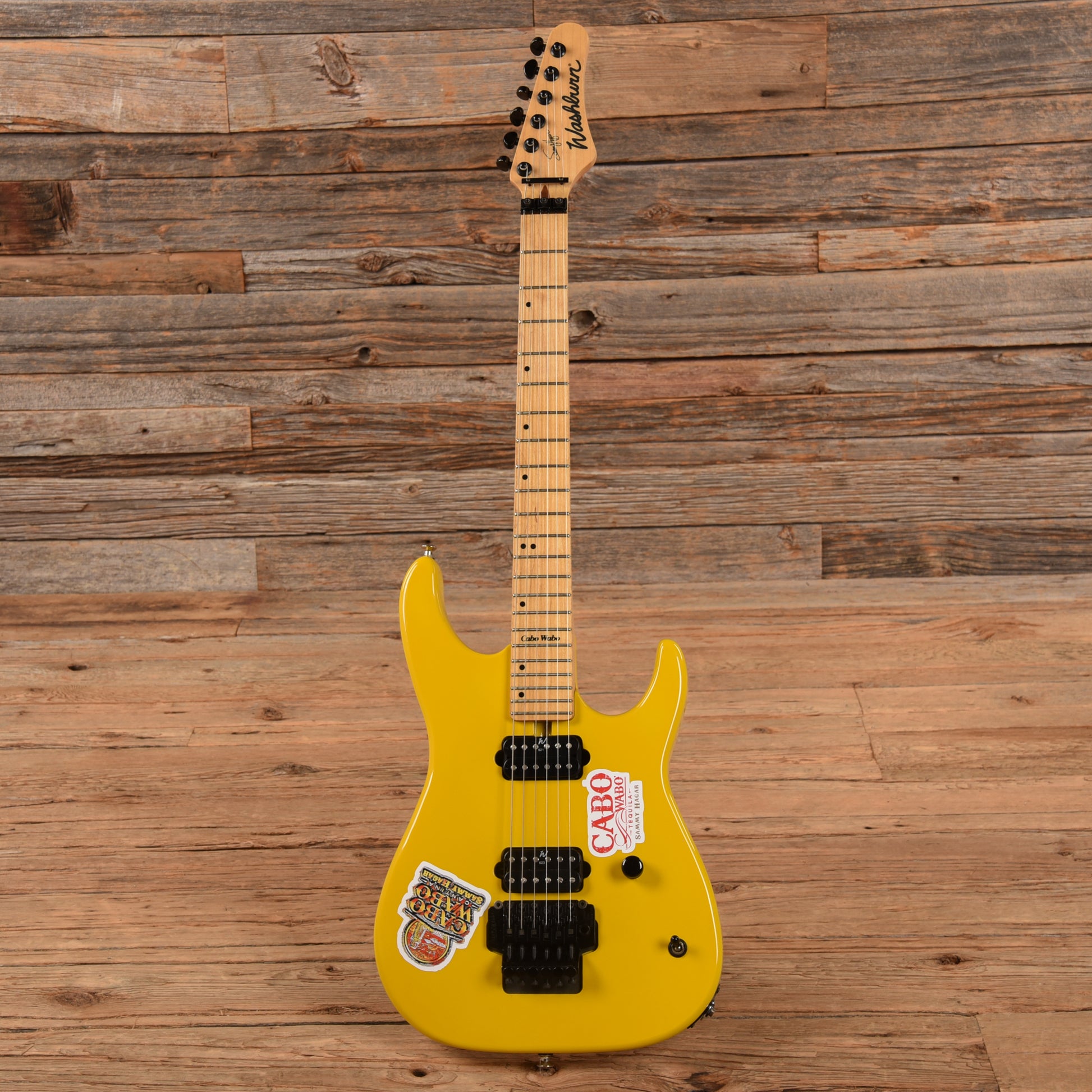 Washburn MG-810 Sammy Hagar Cabo Wabo Yellow Electric Guitars / Solid Body