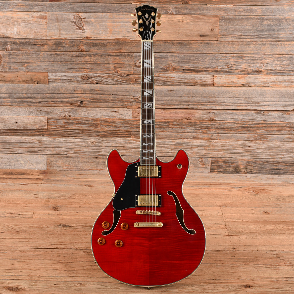 Washburn HB-35 Red 2016 LEFTY Electric Guitars