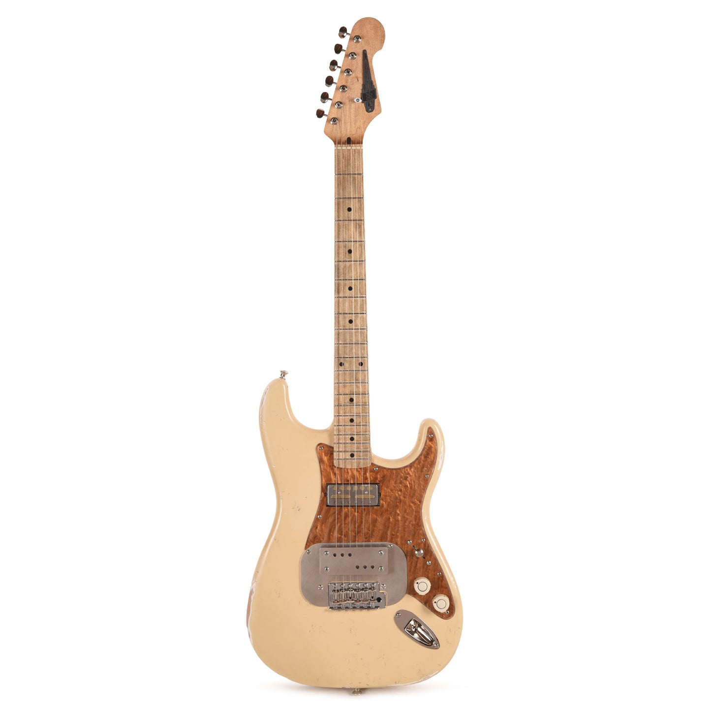 Waterslide S-Style Coodercaster Aged Blonde Nitro w/ Mojo Lap Steel & Gold Foil Pickups Electric Guitars / Solid Body