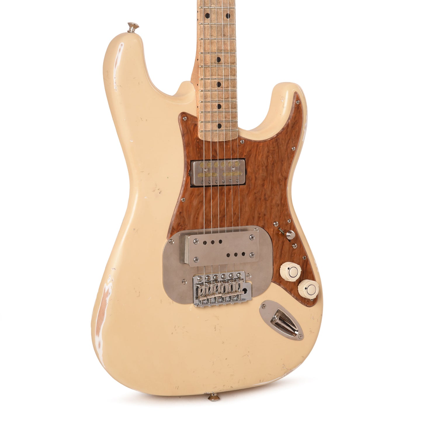 Waterslide S-Style Coodercaster Aged Blonde Nitro w/ Mojo Lap Steel & Gold Foil Pickups Electric Guitars / Solid Body