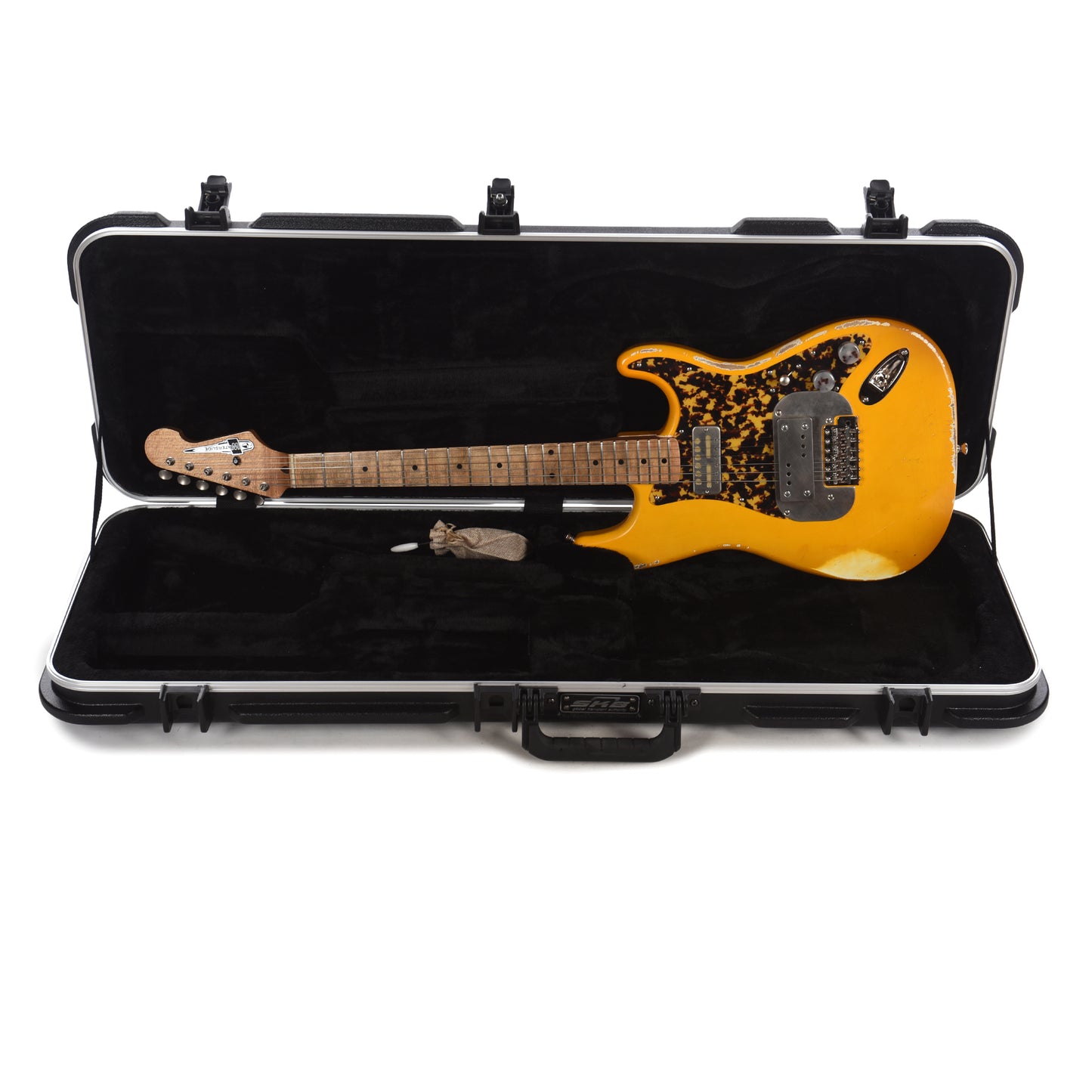 Waterslide S-Style Coodercaster Aged Nicotine Blonde w/Celluloid Pickguard & Mojo Lap Steel & Gold Foil Pickups Electric Guitars / Solid Body