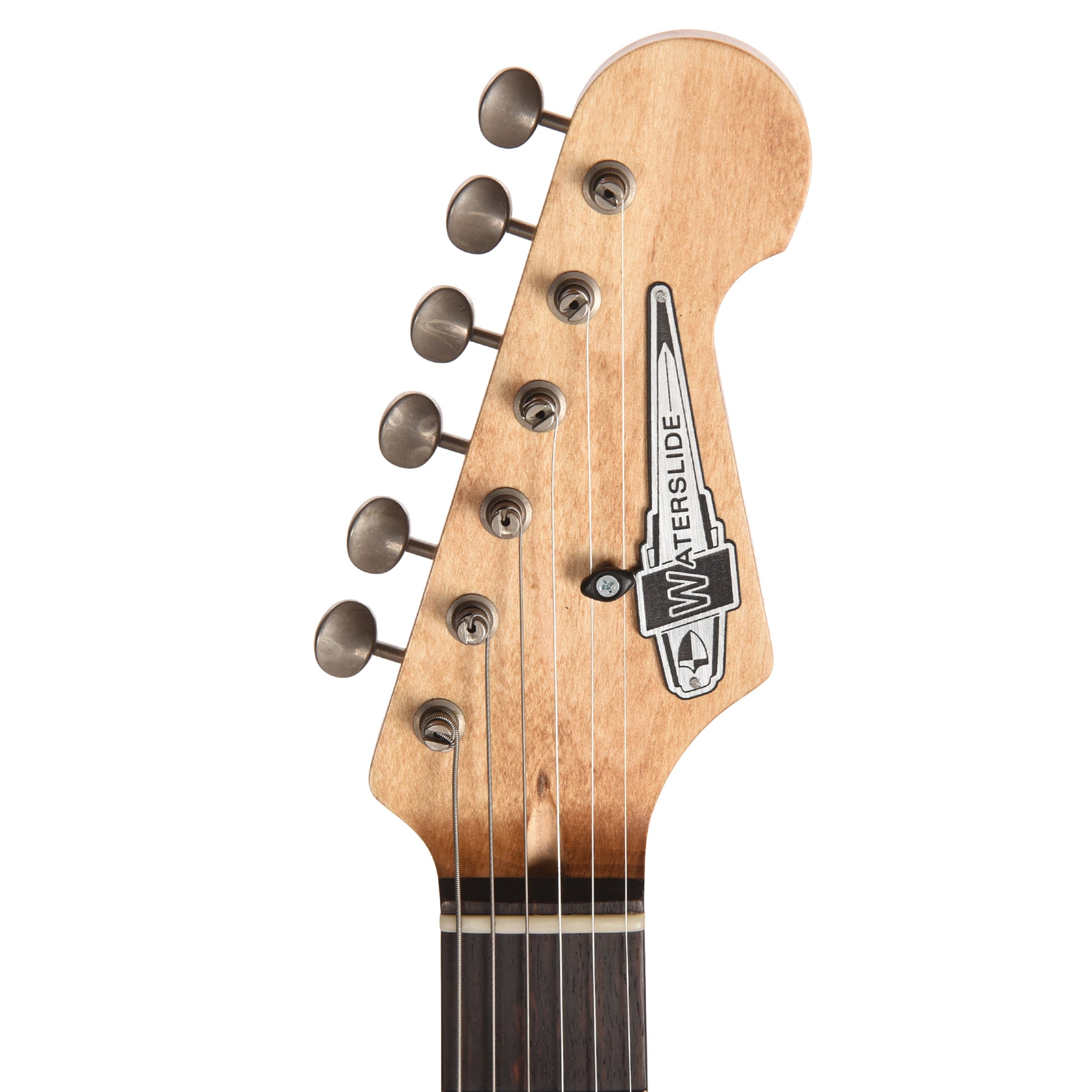 Waterslide S-Style Coodercaster Aged Sonic Blue Nitro w/ Mojo Lap Steel & Gold Foil Pickups Electric Guitars / Solid Body
