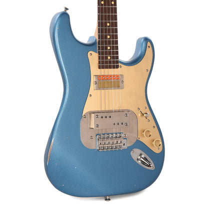 Waterslide S-Style Coodercaster Lake Placid Blue w/ Mojo Lap Steel & Gold Foil Pickups Electric Guitars / Solid Body