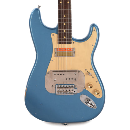 Waterslide S-Style Coodercaster Lake Placid Blue w/ Mojo Lap Steel & Gold Foil Pickups Electric Guitars / Solid Body