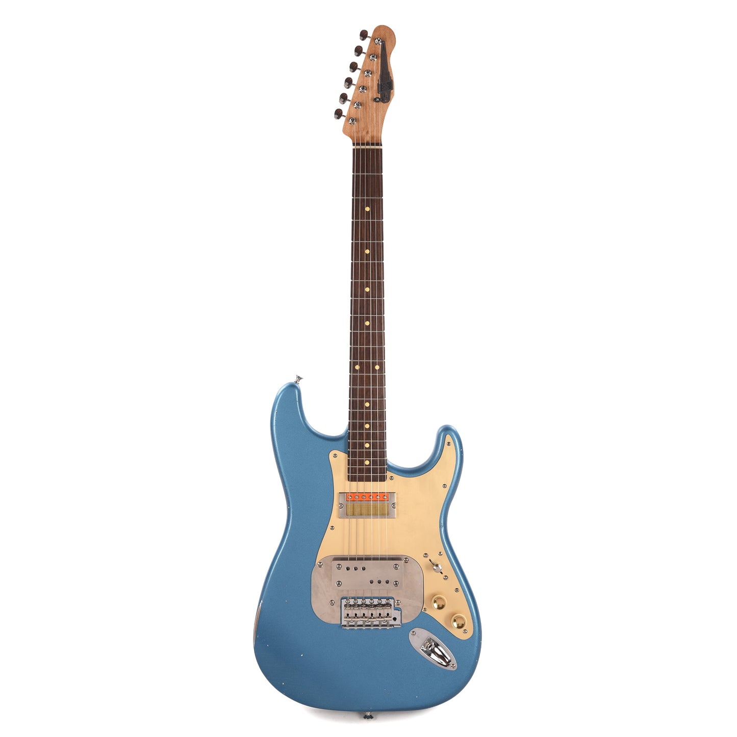 Waterslide S-Style Coodercaster Lake Placid Blue w/ Mojo Lap Steel & Gold Foil Pickups Electric Guitars / Solid Body