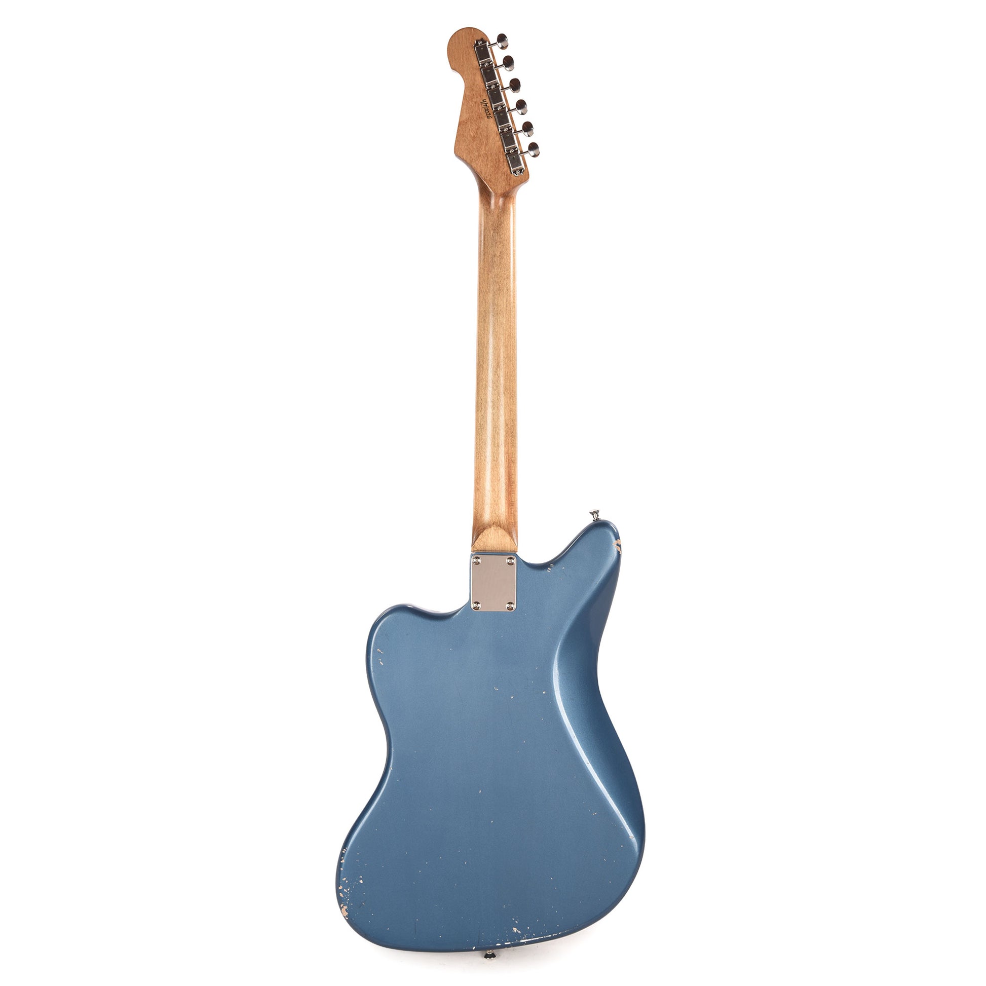 Waterslide Offset Aged Lake Placid Blue Nitro w/ Mojo Dual Foil Pickups Electric Guitars