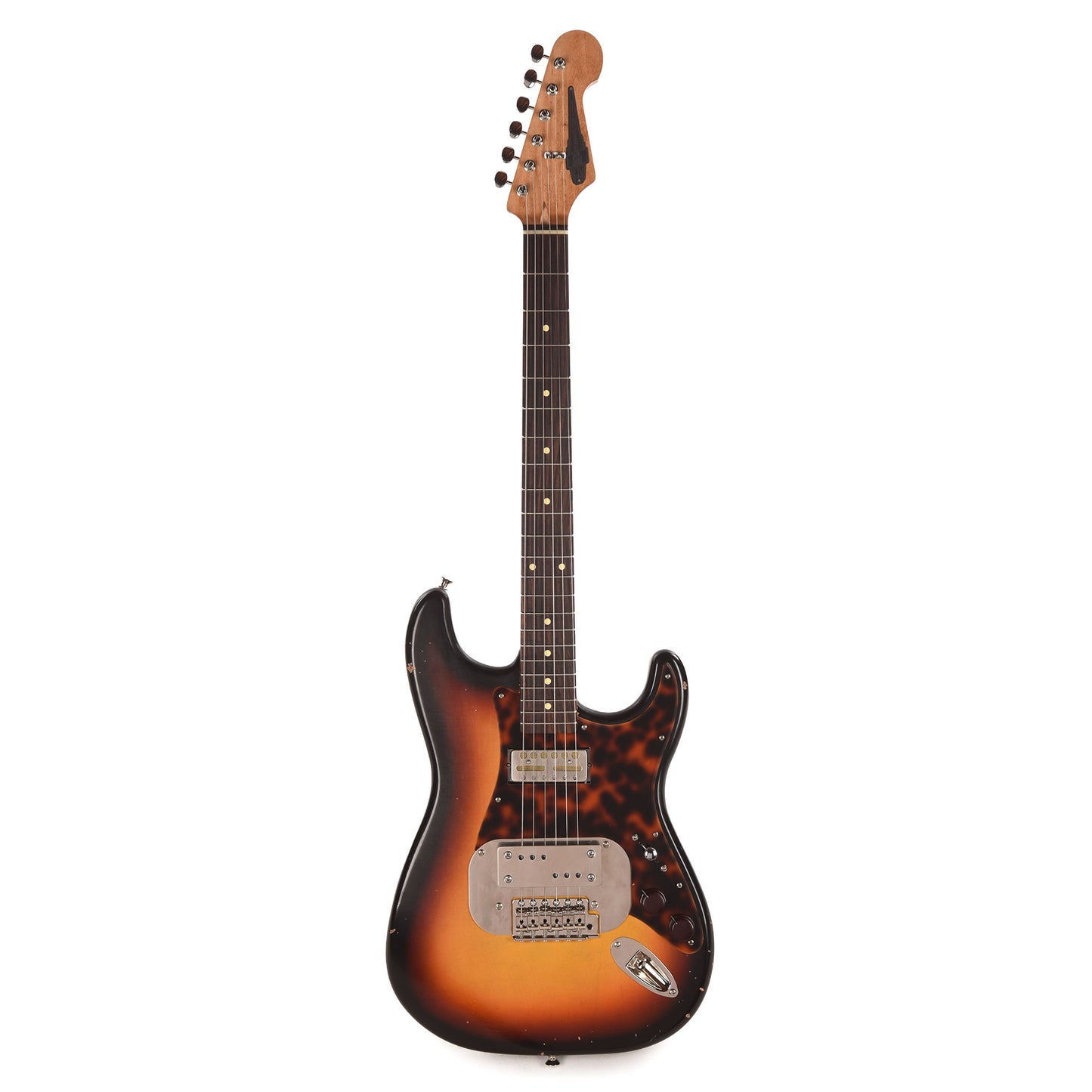 Waterslide S-Style Coodercaster Aged Sunburst Nitro w/ Mojo Lap Steel & Gold Foil Pickups Electric Guitars