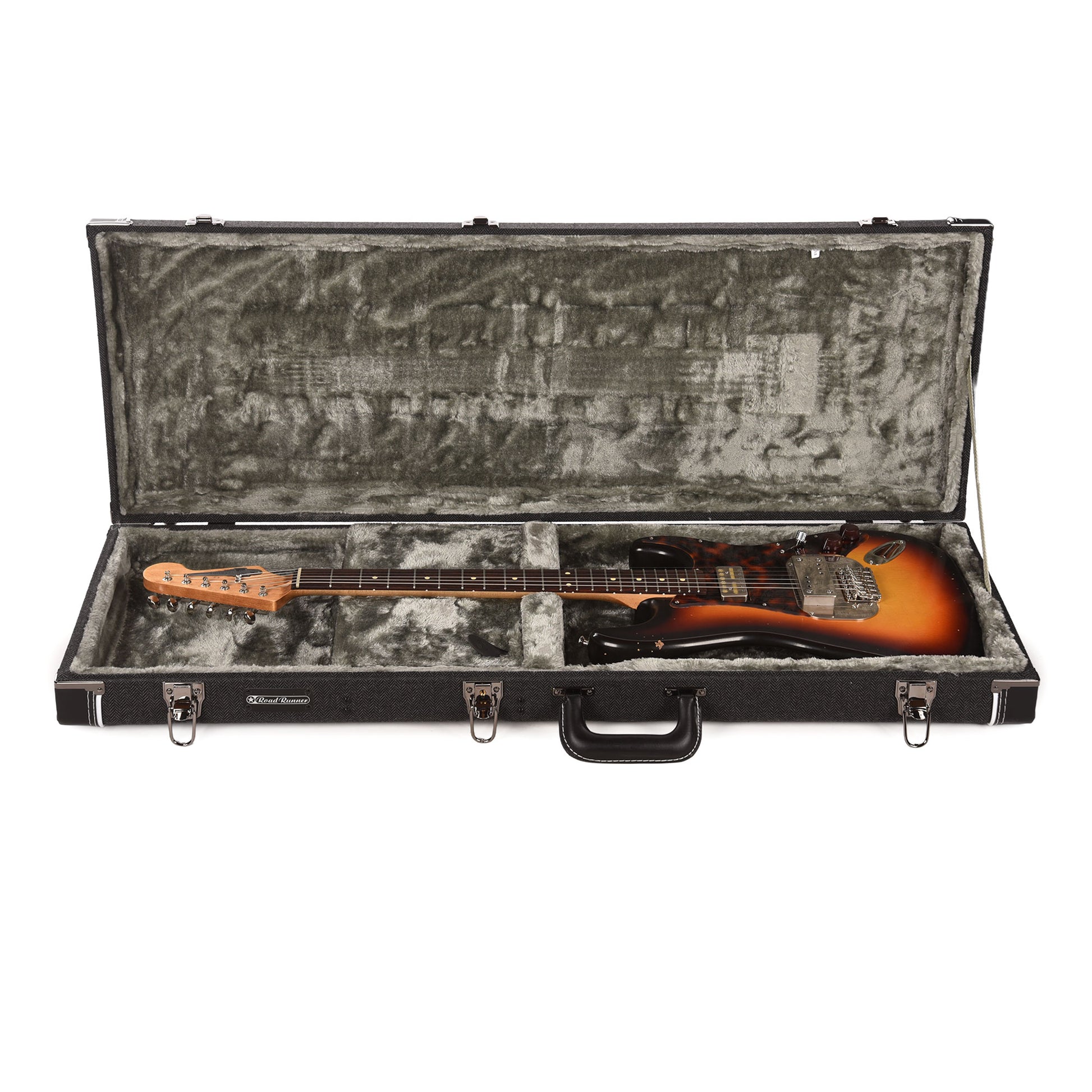 Waterslide S-Style Coodercaster Aged Sunburst Nitro w/ Mojo Lap Steel & Gold Foil Pickups Electric Guitars