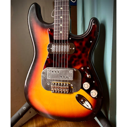 Waterslide S-Style Coodercaster Aged Sunburst Nitro w/ Mojo Lap Steel & Lollar Mini Broiler Pickups Electric Guitars