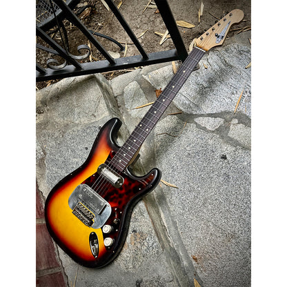 Waterslide S-Style Coodercaster Aged Sunburst Nitro w/ Mojo Lap Steel & Lollar Mini Broiler Pickups Electric Guitars