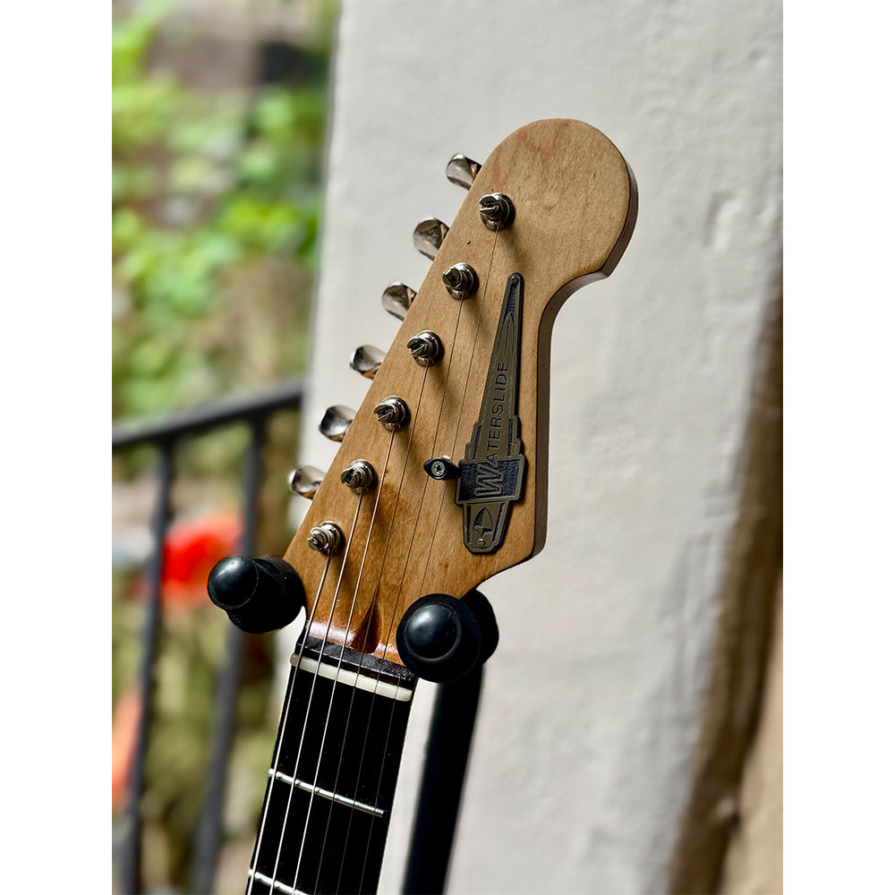 Waterslide S-Style Coodercaster Aged Sunburst Nitro w/ Mojo Lap Steel & Lollar Mini Broiler Pickups Electric Guitars