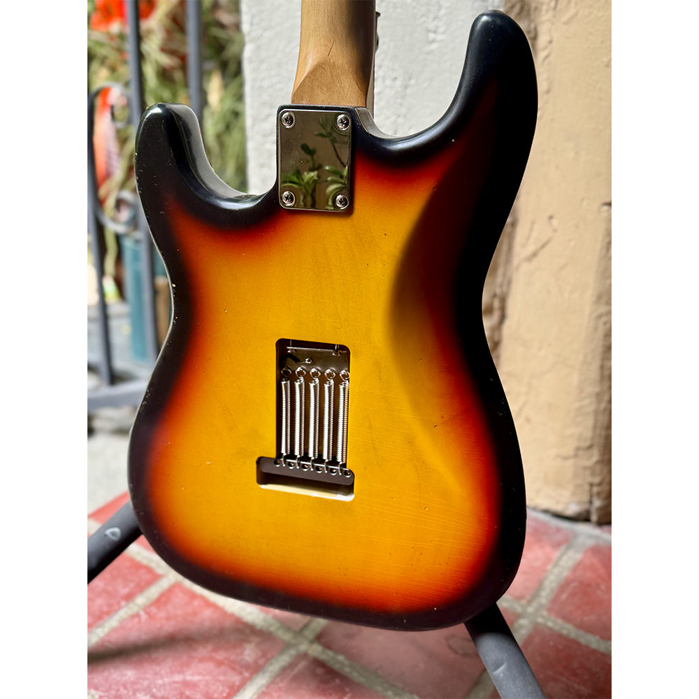 Waterslide S-Style Coodercaster Aged Sunburst Nitro w/ Mojo Lap Steel & Lollar Mini Broiler Pickups Electric Guitars