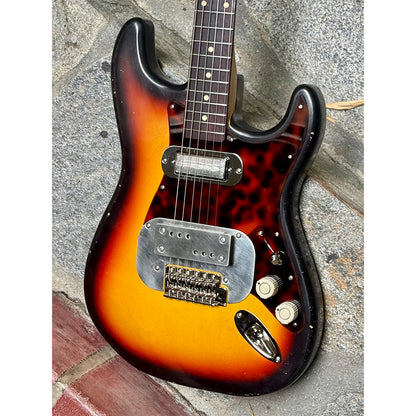 Waterslide S-Style Coodercaster Aged Sunburst Nitro w/ Mojo Lap Steel & Lollar Mini Broiler Pickups Electric Guitars