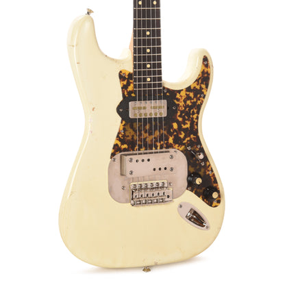 Waterslide S-Style Coodercaster Aged White Nitro w/ Mojo Lap Steel & Gold Foil Pickups Electric Guitars