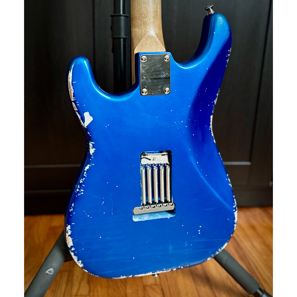Waterslide S-Style Coodercaster Cloud Metallic Blue Nitro w/ Mojo Lap Steel & Lollar Charlie Christian Pickups Electric Guitars