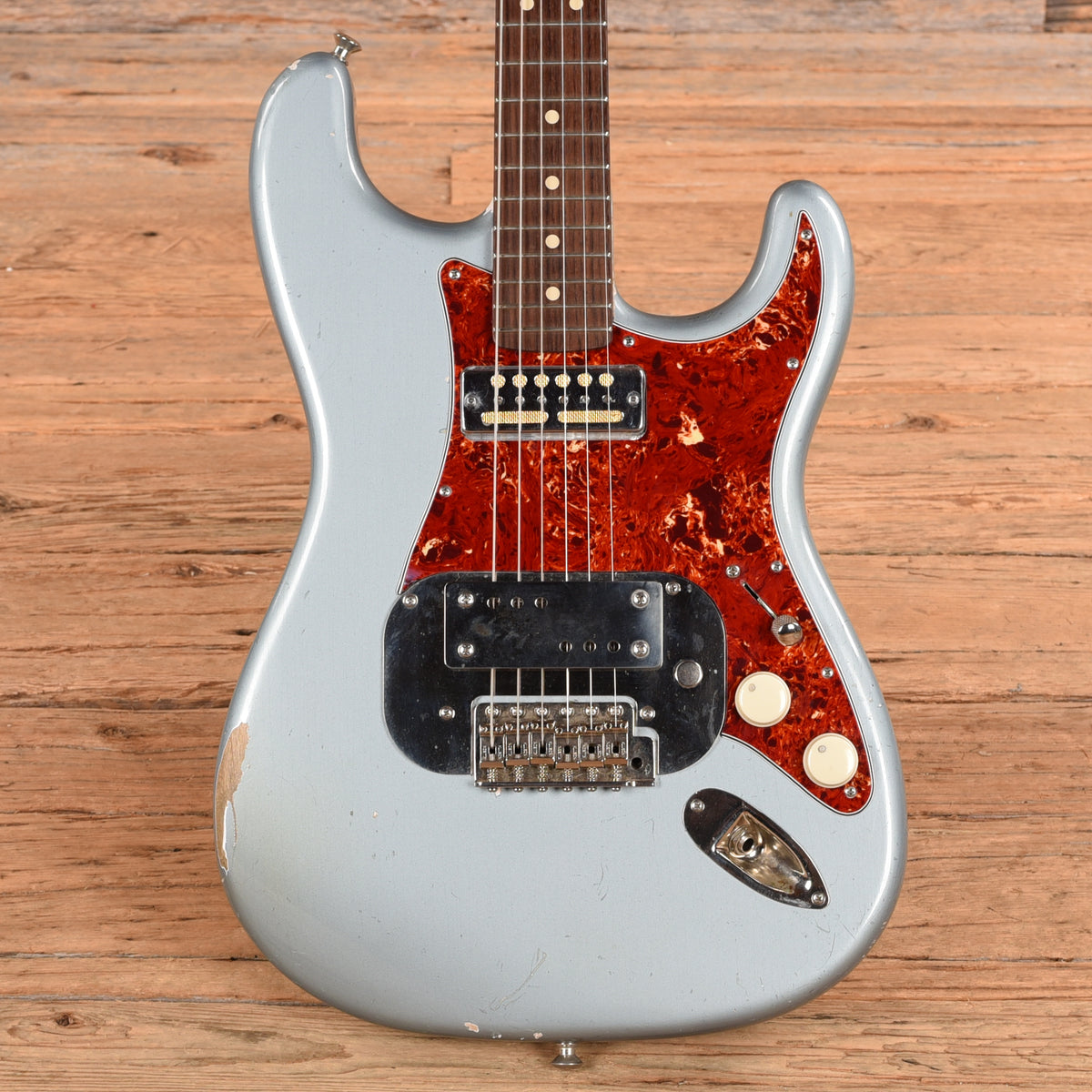 Waterslide S Style Silver Electric Guitars