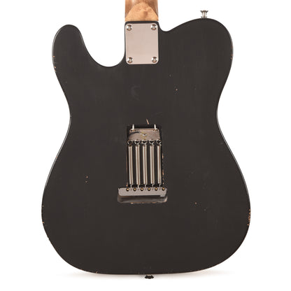 Waterslide T-Style Coodercaster Aged Black Nitro w/ Lollar Lap Steel & Mini Broiler Pickups Electric Guitars
