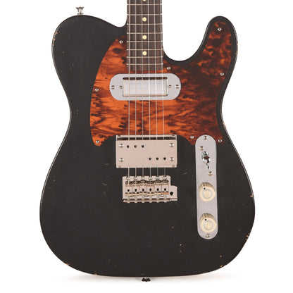 Waterslide T-Style Coodercaster Aged Black Nitro w/ Lollar Lap Steel & Mini Broiler Pickups Electric Guitars