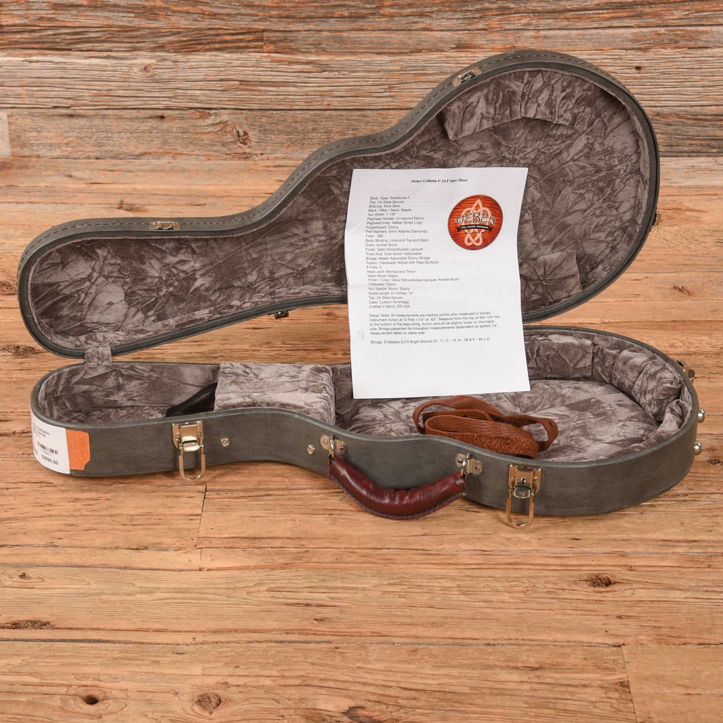 Weber Mandolins Gallatin F-14-F Brown Folk Instruments / Mandolins