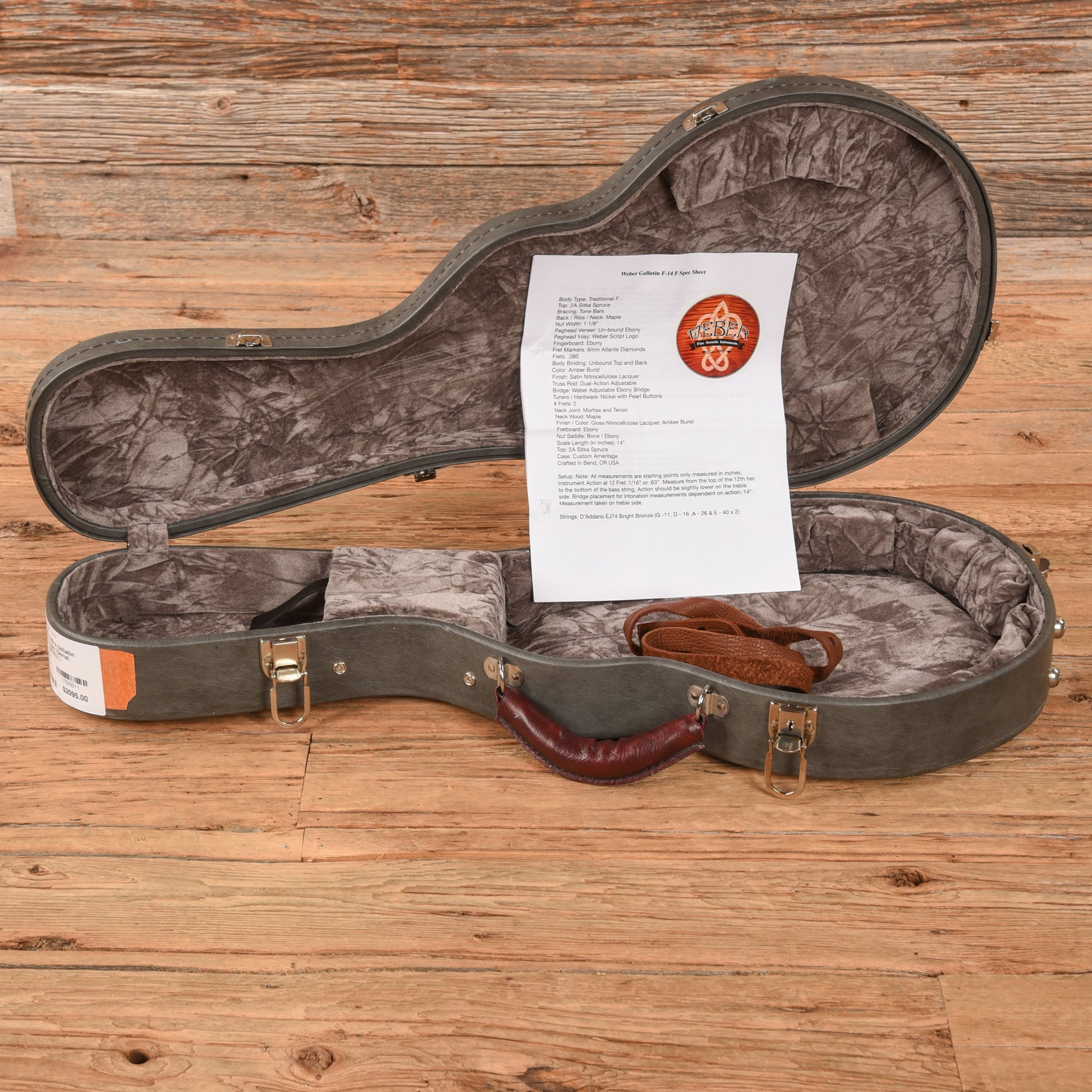 Weber Mandolins Gallatin F-14-F Brown Folk Instruments / Mandolins