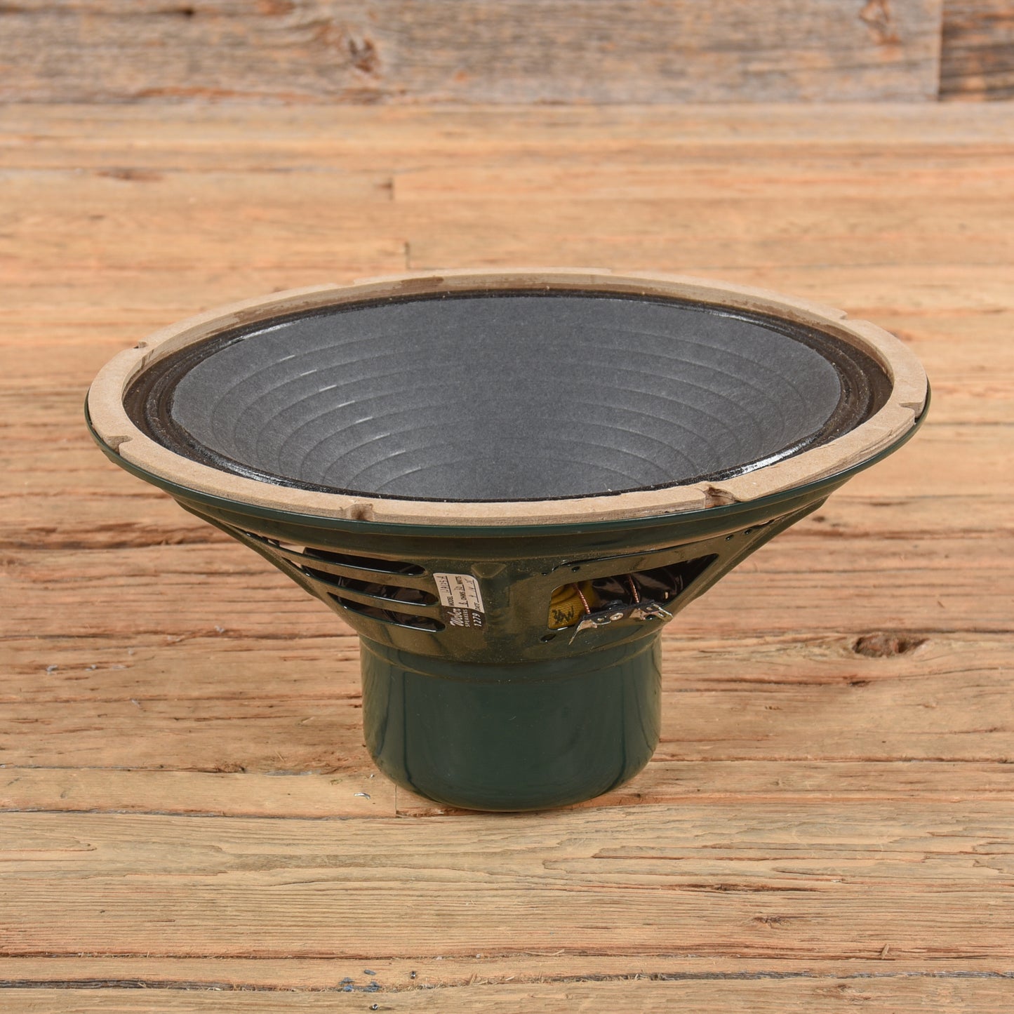 Weber Vintage Series 12A125-A AlNiCo Magnet Speaker 12" 8ohm 30W Green Hotdog Basket Parts / Amp Parts