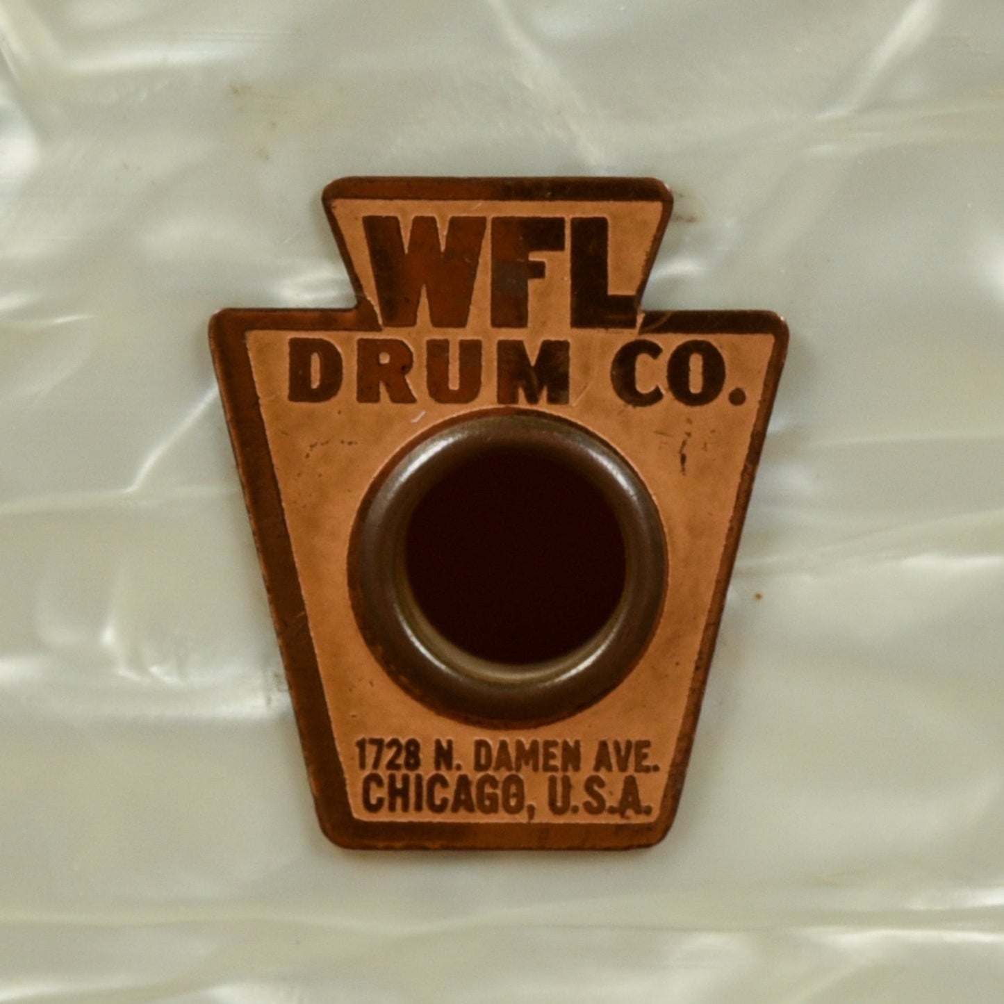 WFL 6.5x13 1950's Snare Drum White Marine Pearl Drums and Percussion / Acoustic Drums / Snare