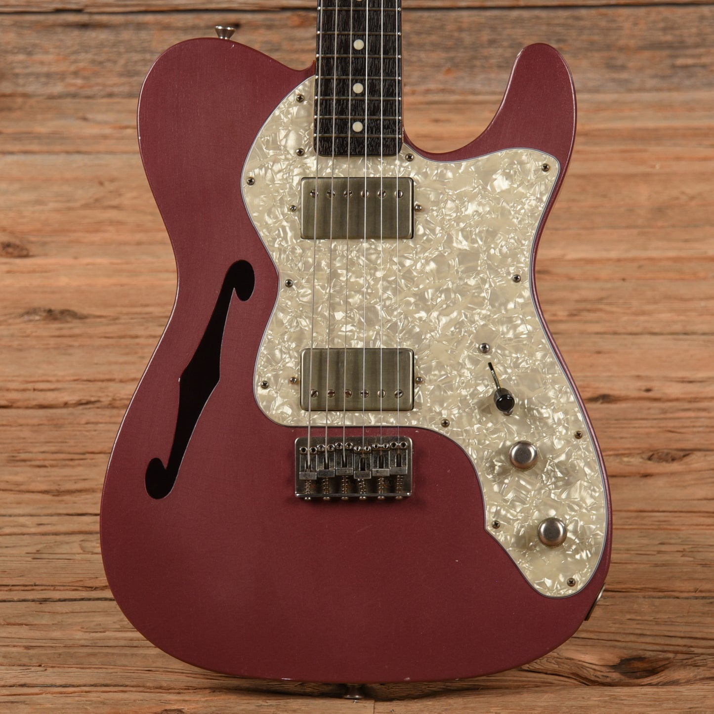 Whitfill T-Style Thinline Relic Aged Burgundy Mist 2014 Electric Guitars / Solid Body