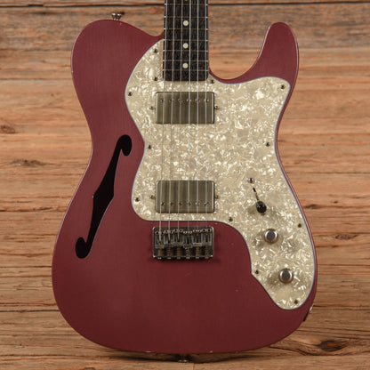Whitfill T-Style Thinline Relic Aged Burgundy Mist 2014 Electric Guitars / Solid Body