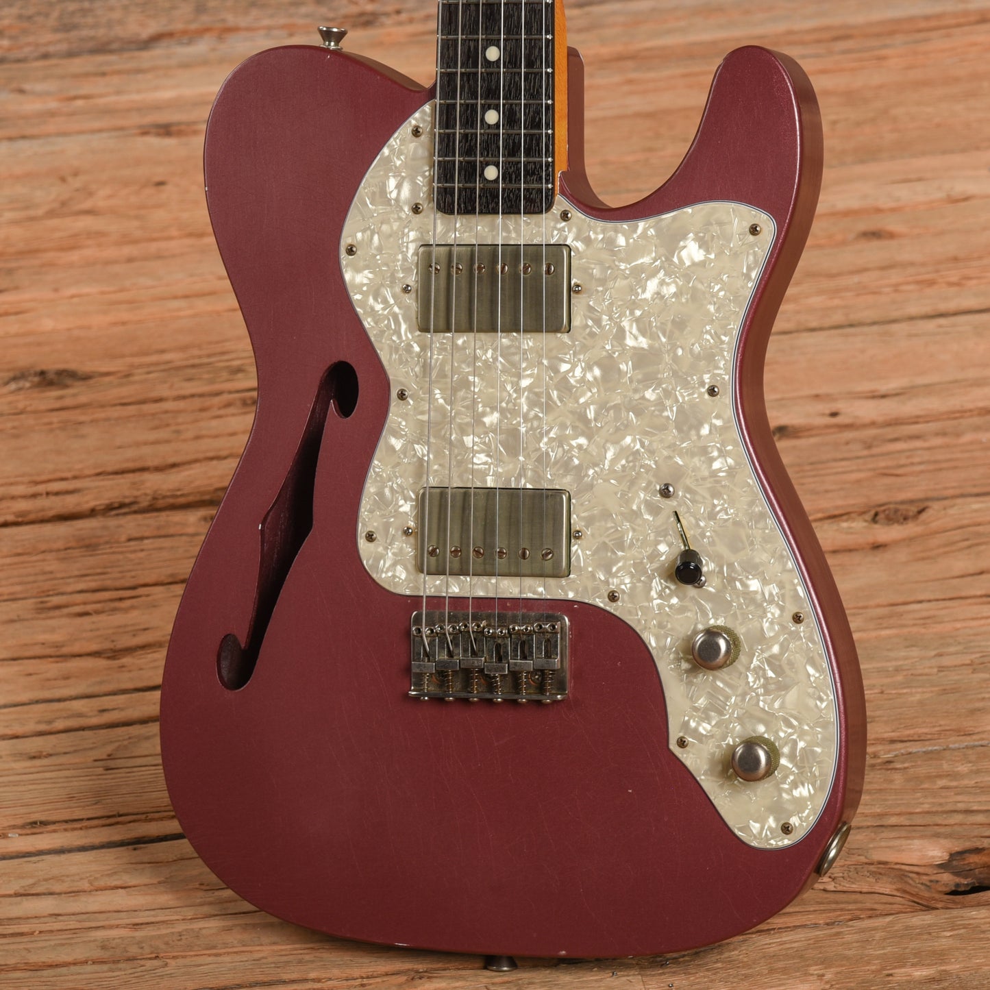 Whitfill T-Style Thinline Relic Aged Burgundy Mist 2014 Electric Guitars / Solid Body
