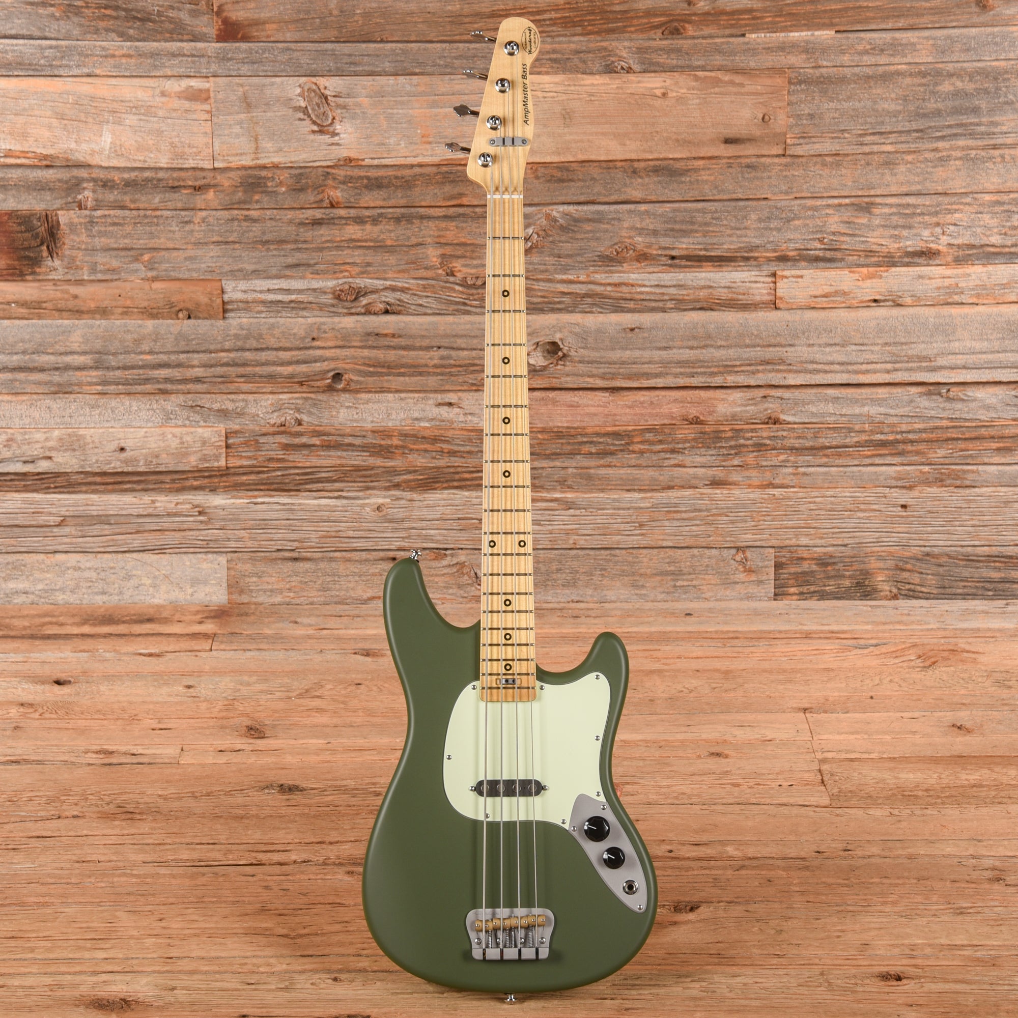 Woodcraft AmpMaster Bass Matte Olive Green Bass Guitars