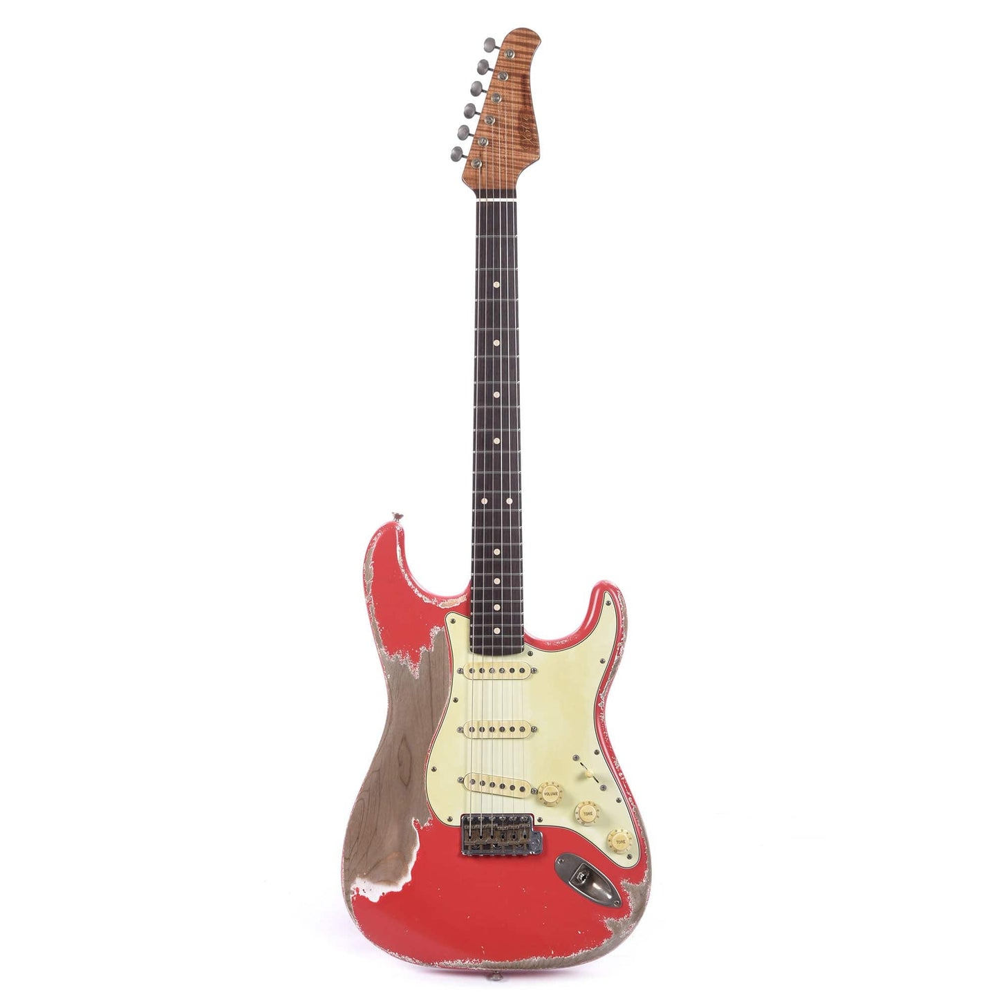 Xotic XSC-1 California Classic Super Heavy Aged Fiesta Red (Serial #3149) Electric Guitars / Solid Body