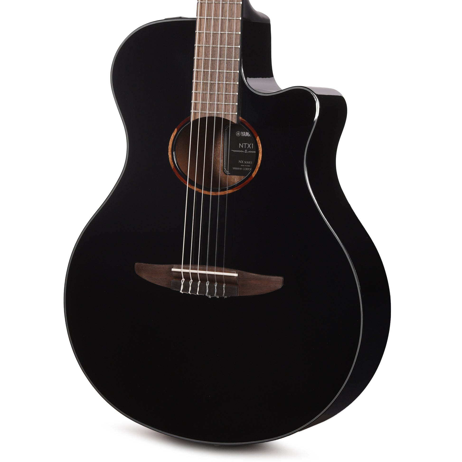 Yamaha NTX1 Classical Acoustic Electric Guitar Black Acoustic Guitars / Classical