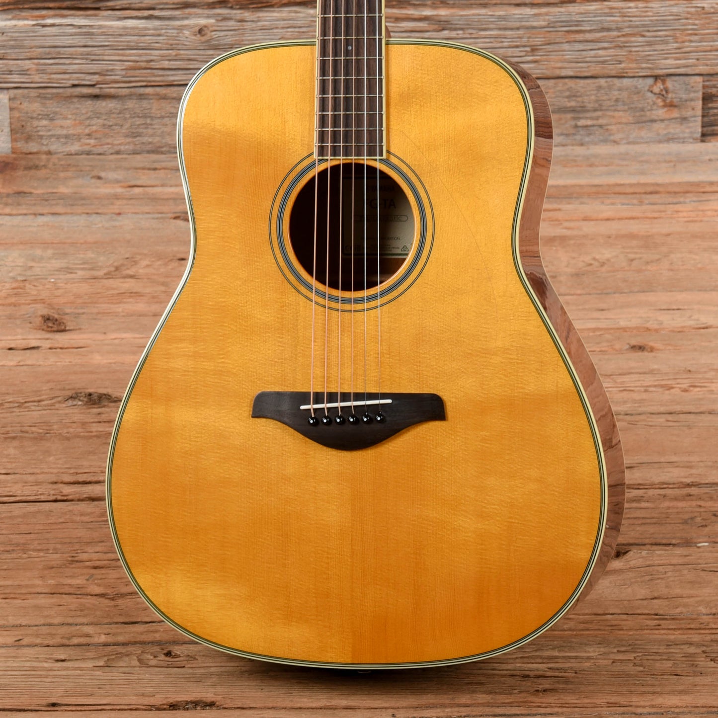 Yamaha FG-TA TransAcoustic Dreadnought Vintage Tint Acoustic Guitars / Dreadnought