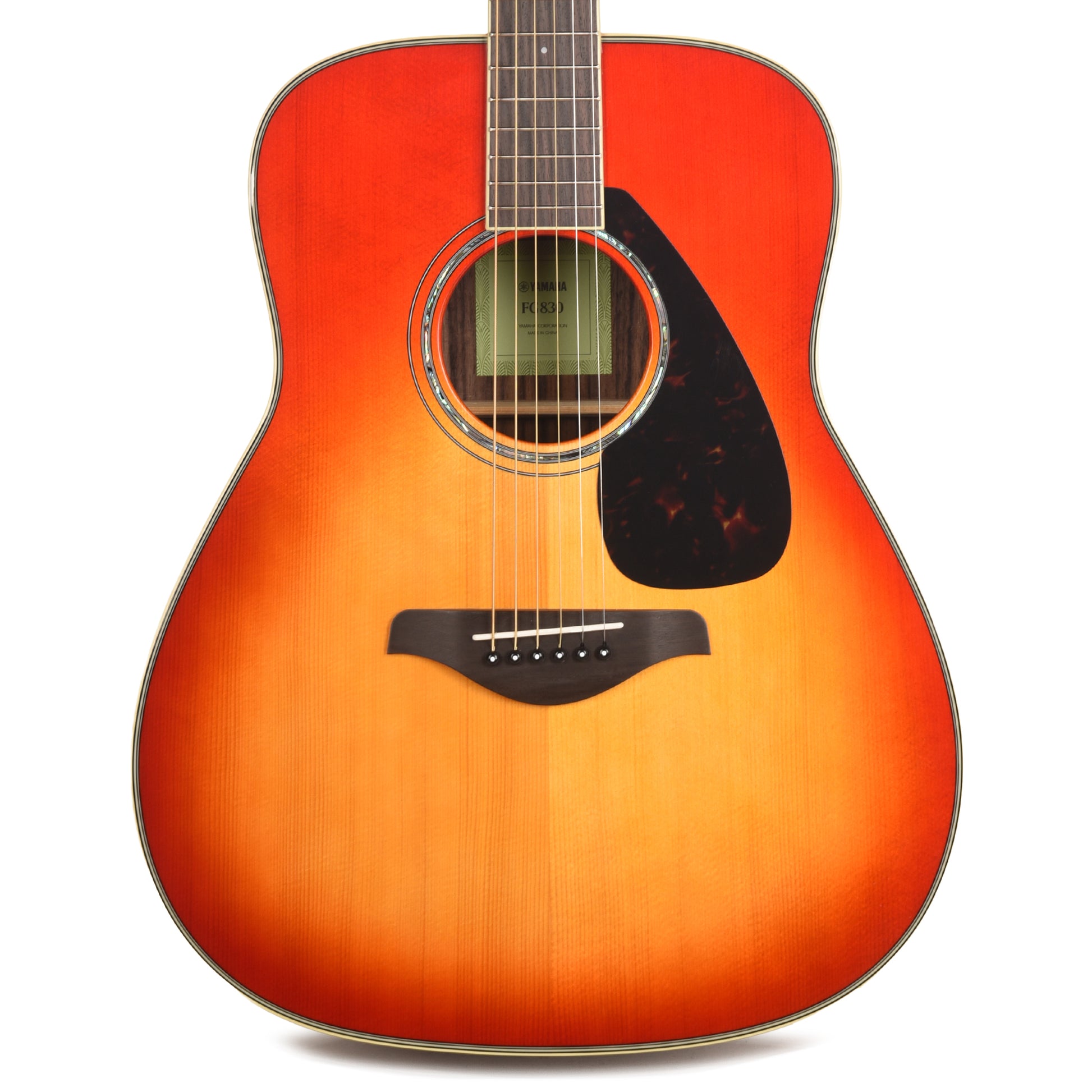 Yamaha FG830 Dreadnought Spruce/Rosewood Acoustic Guitar Autumn Burst Acoustic Guitars / Dreadnought