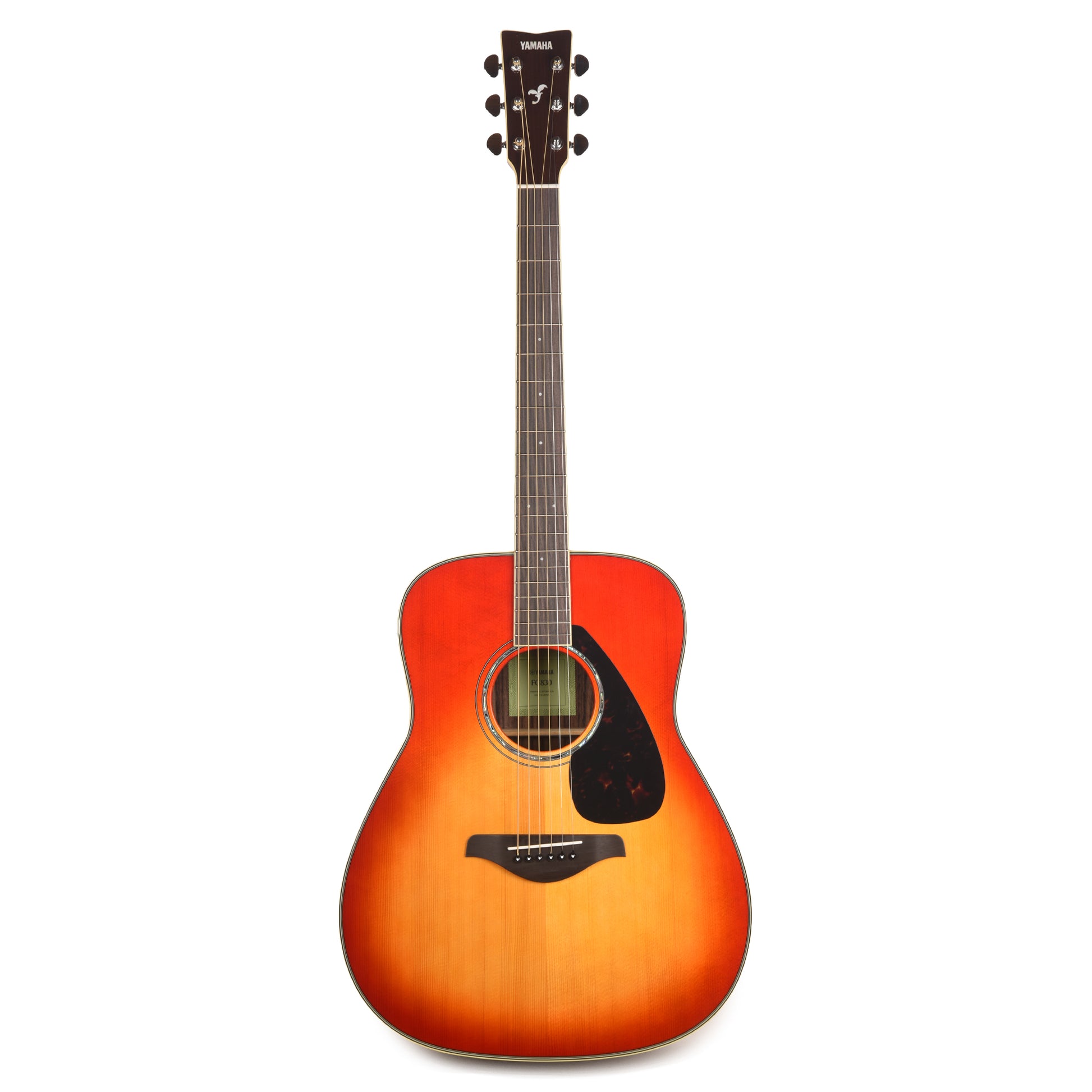 Yamaha FG830 Dreadnought Spruce/Rosewood Acoustic Guitar Autumn Burst Acoustic Guitars / Dreadnought