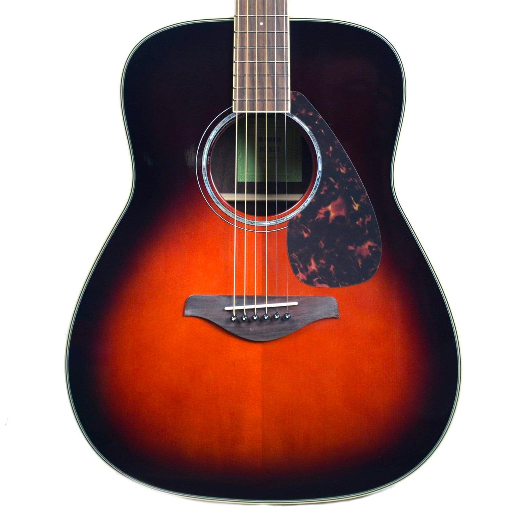 Yamaha FG830S Folk Acoustic Tobacco Brown Sunburst Acoustic Guitars / Dreadnought