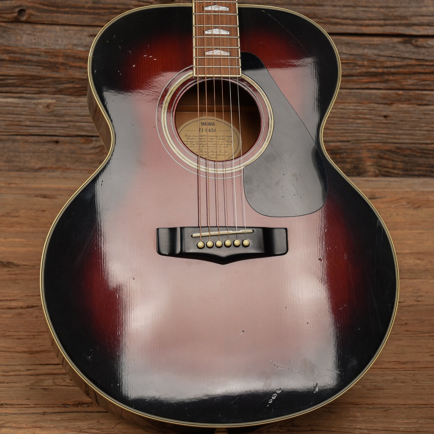 Yamaha FJ-645A Sunburst Acoustic Guitars / Jumbo