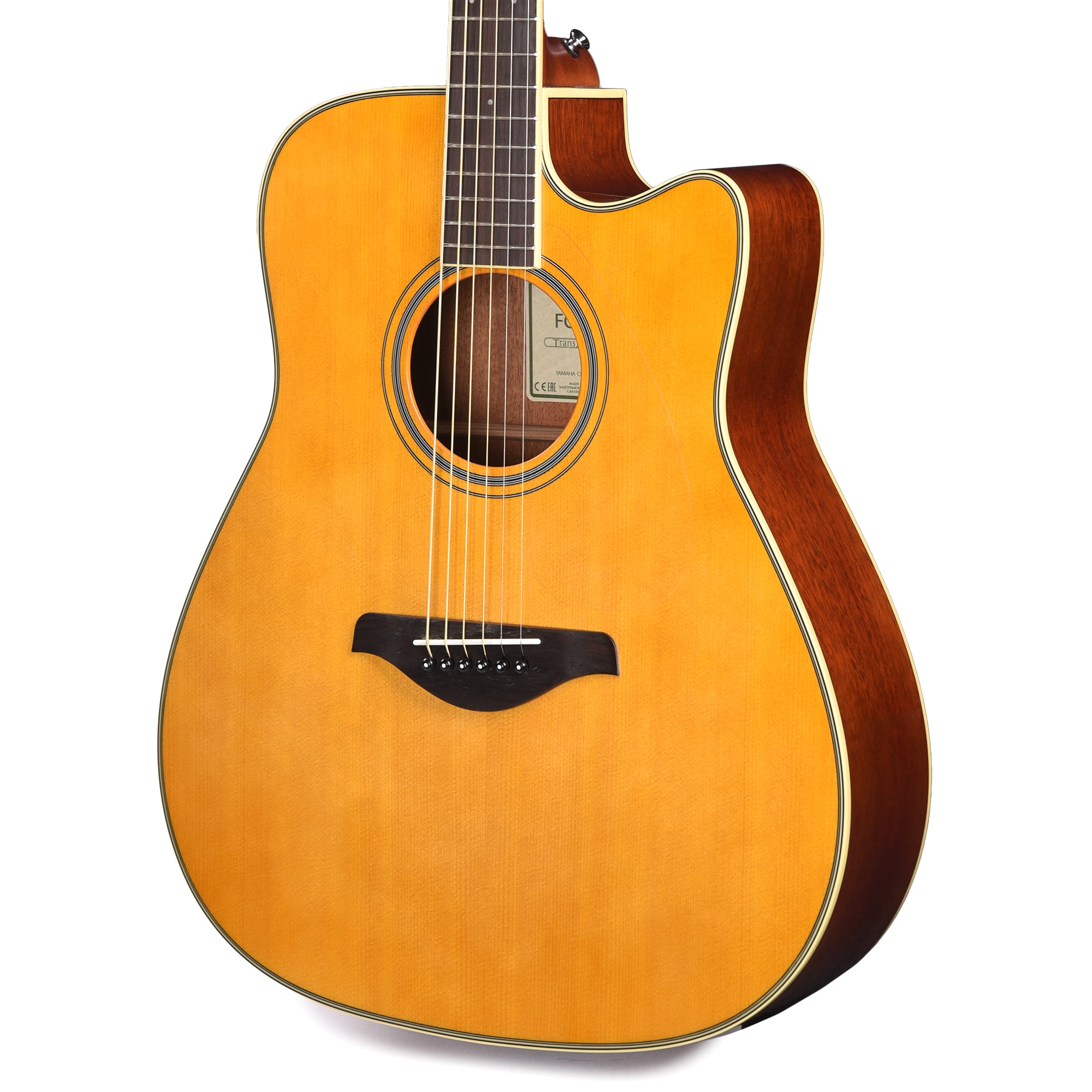 Yamaha TransAcoustic FGC-TA Western Acoustic Vintage Tint Acoustic Guitars / Mini/Travel